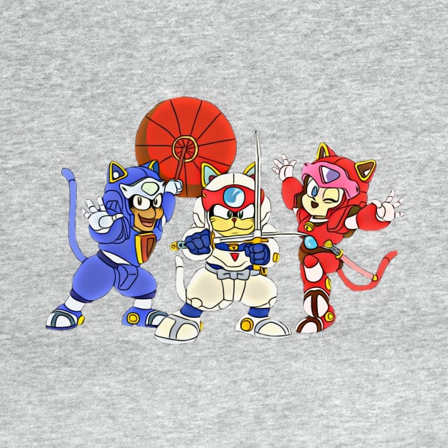 Samurai Pizza Cats, retro, vintage, Manga by RainbowRetro